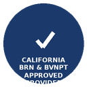 California BRN & BVNPT Approved Provider seal
